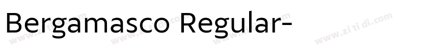 Bergamasco Regular字体转换